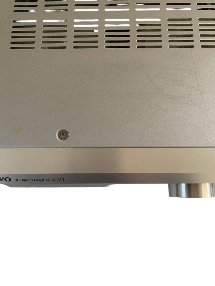 動作確認済み】【トロイダルトランス搭載】ONKYO A-933(S) - アンプ 動作確認済み】【トロイダルトランス搭載】ONKYO A-933(S) - アンプ