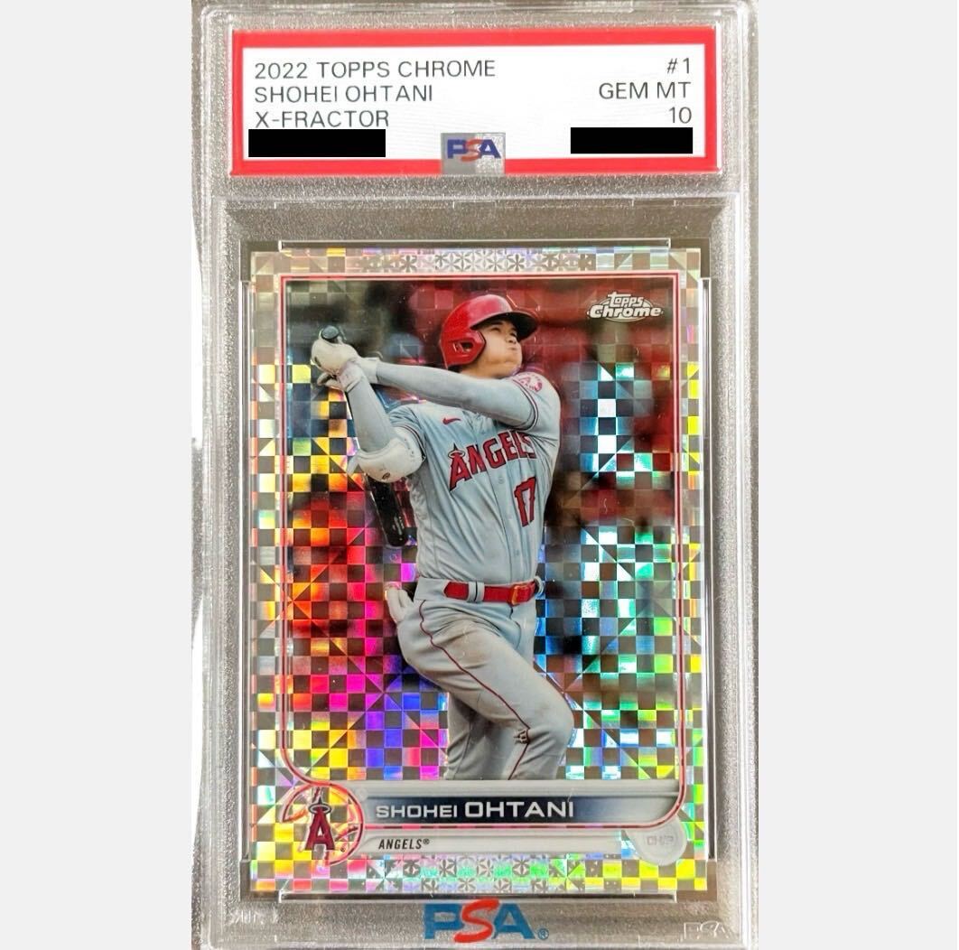 【PSA10 / 激レア】 2022Topps Chrome大谷翔平 X-Fractor Shohei Ohtani MLB 野球 エンゼルス Xーフラクター _画像1