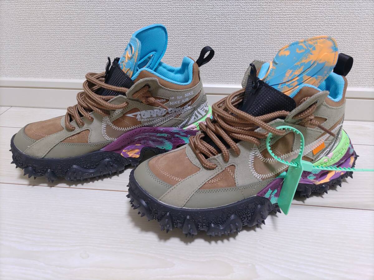 Off-White オフホワイト × NIKE ナイキ AIR TERRA FORMAエアテラフォーマースニーカー US8.5 26.5cm 1回着用超美品