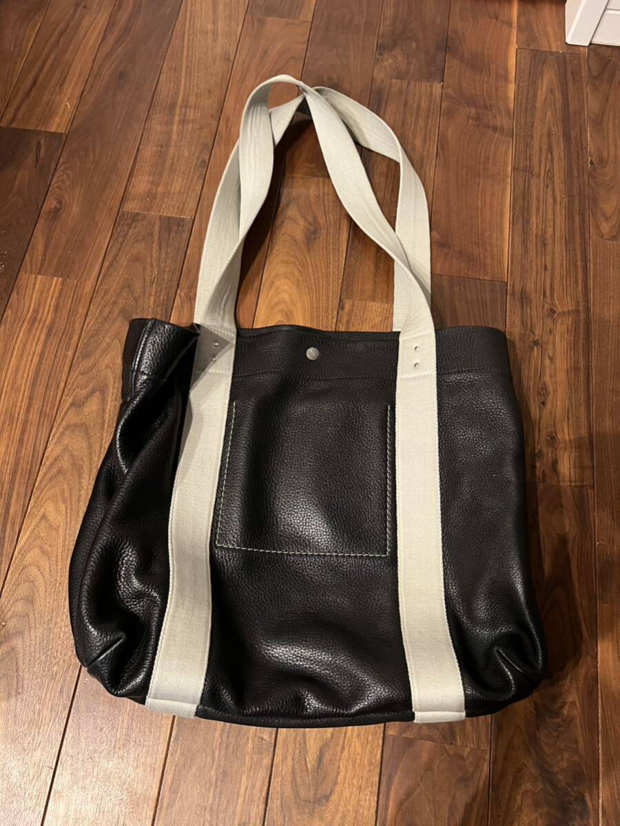 rick owens Leather shoulder tote bag リックオウエンス レザー rick owens Leather shoulder tote bag リックオウエンス レザー