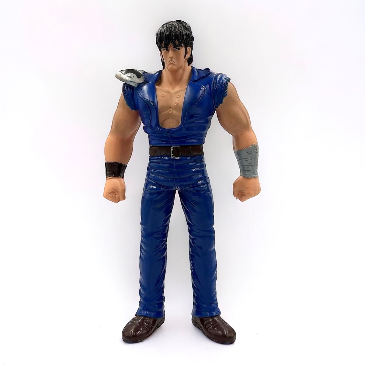 レア 当時物 BANDAI バンダイ 1985年 北斗の拳 ケンシロウ ソフビ 32.5×16.5cm