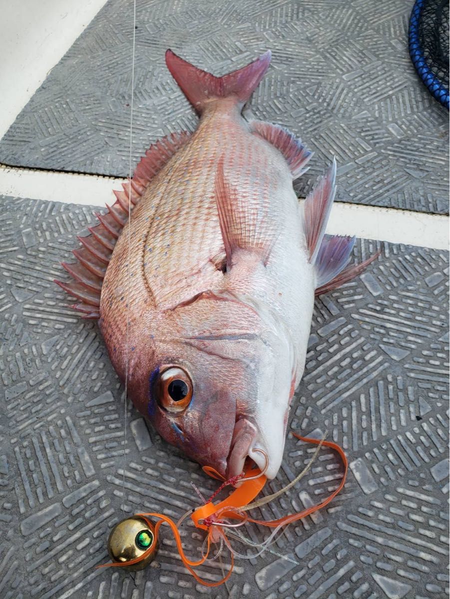 タングステン　タイラバ　タイラバヘッド　鯛ラバ　オレンジ　45g3個　送料無料