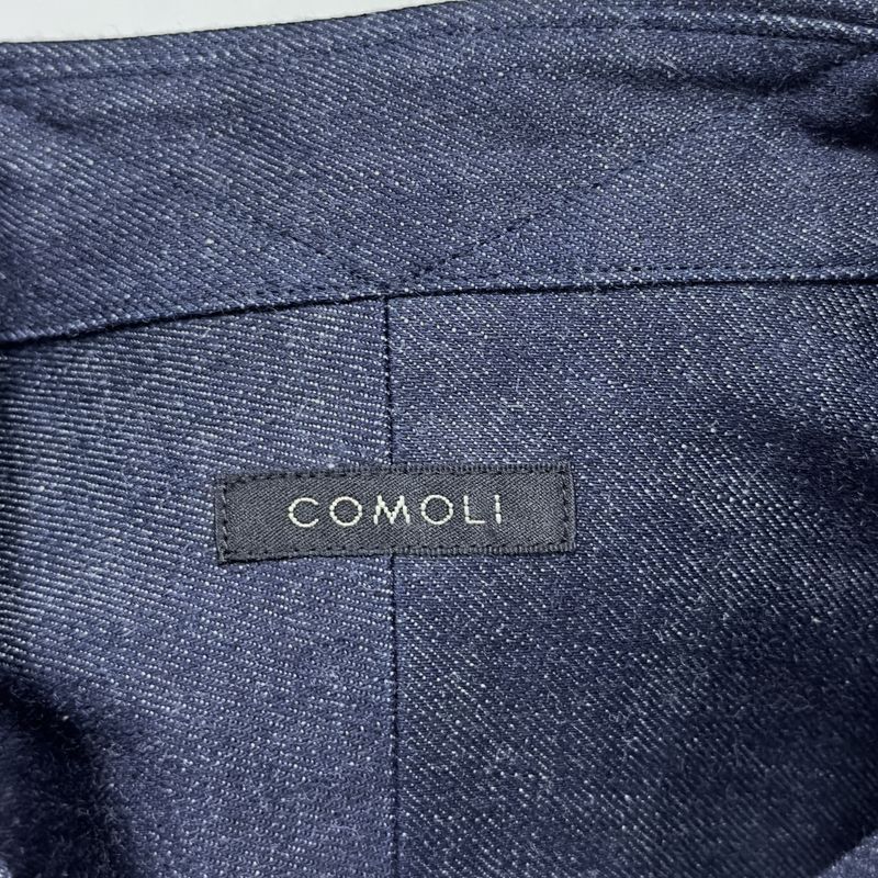 新品・未使用品 【23SS】 COMOLI コモリ デニム コモリシャツ / X01-02004 / サイズ:3 / NAVY ネイビー / インディゴ / _画像3