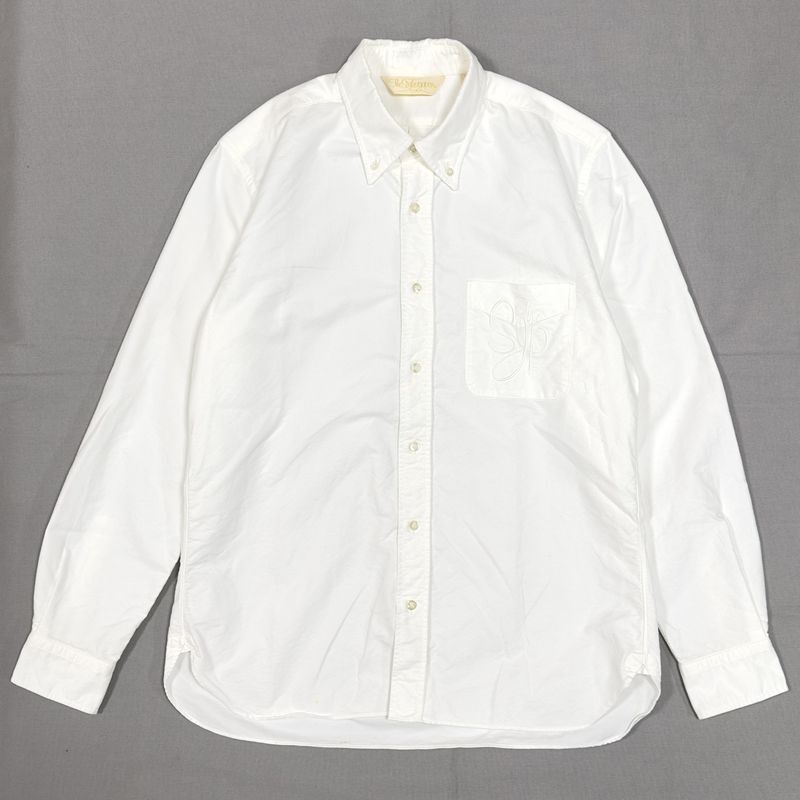 The Stylist Japan ザスタイリストジャパン オックスフォードボタンダウンシャツ / TSJS-81801-07 / Lサイズ / ホワイト 白 / BDシャツ_画像1