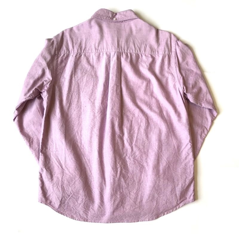 nisica ニシカ 定番 ボタンダウンシャツ ピンク size:2 日本製 / strato取扱 B.D.シャツ 長袖 シャツ 比翼 トップス シャンブレー YAECAの画像2