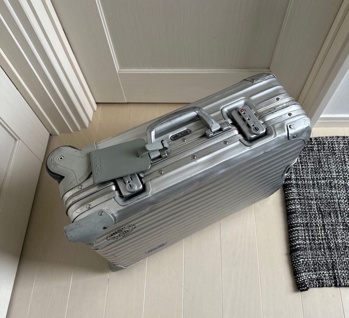 （USED）RIMOWA リモワ TOPAS トパーズ 929.52 2輪 スーツケース TSAロック 32L シルバー 機内持込み可の画像6