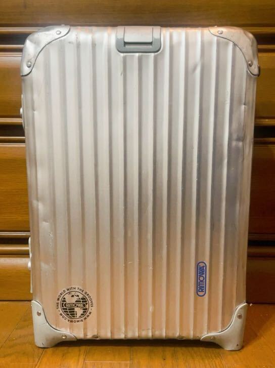 （USED）RIMOWA リモワ TOPAS トパーズ 929.52 2輪 スーツケース TSAロック 32L シルバー 機内持込み可の画像1