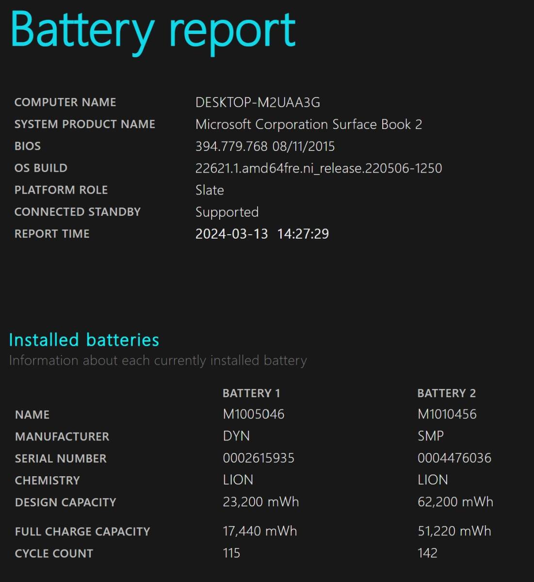 Microsoft Suface Book2 15 -inch 16GB/1T extra attaching 