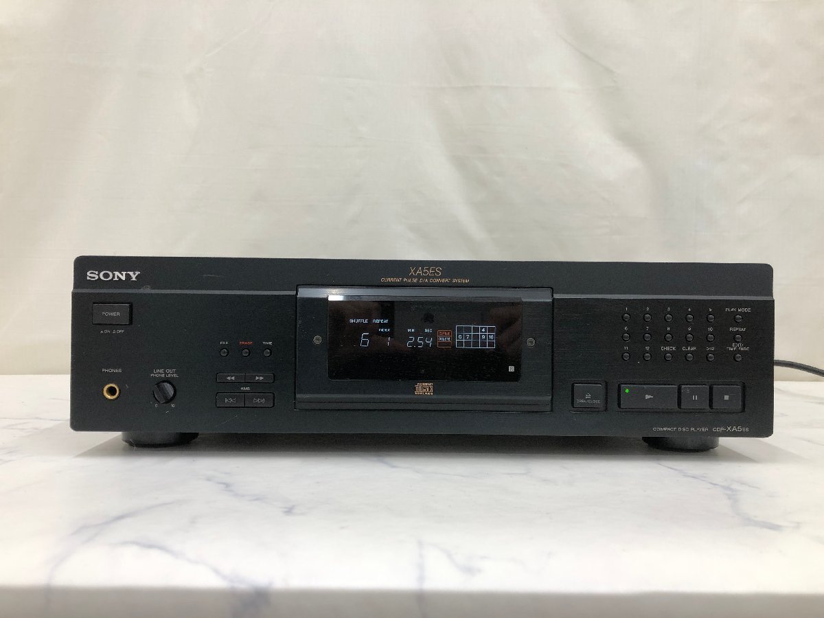 Y1016　ジャンク品　オーディオ機器　CDプレーヤー　SONY　ソニー　 CDP-XA5ES_画像2