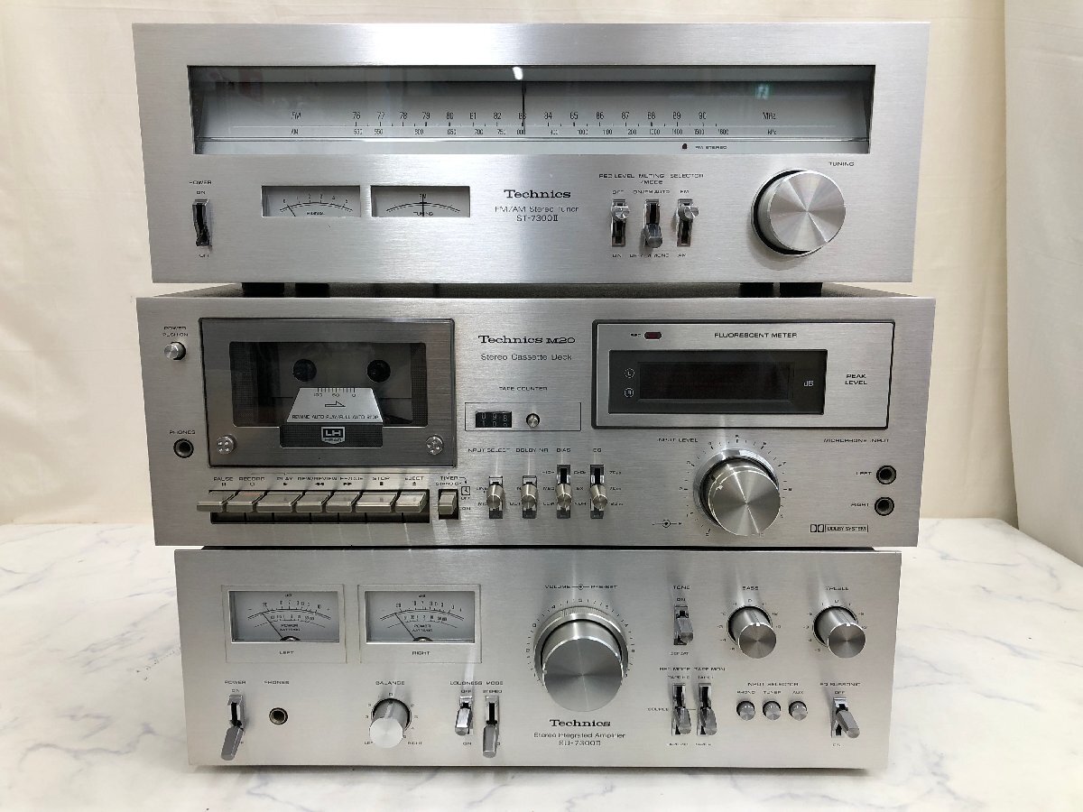 Y1153　ジャンク品　オーディオ機器　システムコンポ　Technics　テクニクス　ST-7300Ⅱ / SU-7300Ⅱ / RS-M20　【元箱付き】【3個口発送】_画像2