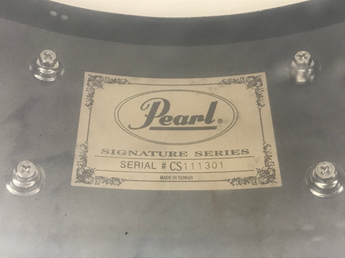 Y1169 中古品 打楽器 スネアドラム Pearl パール CS1450 Chad Smith Signature Seriesの画像9