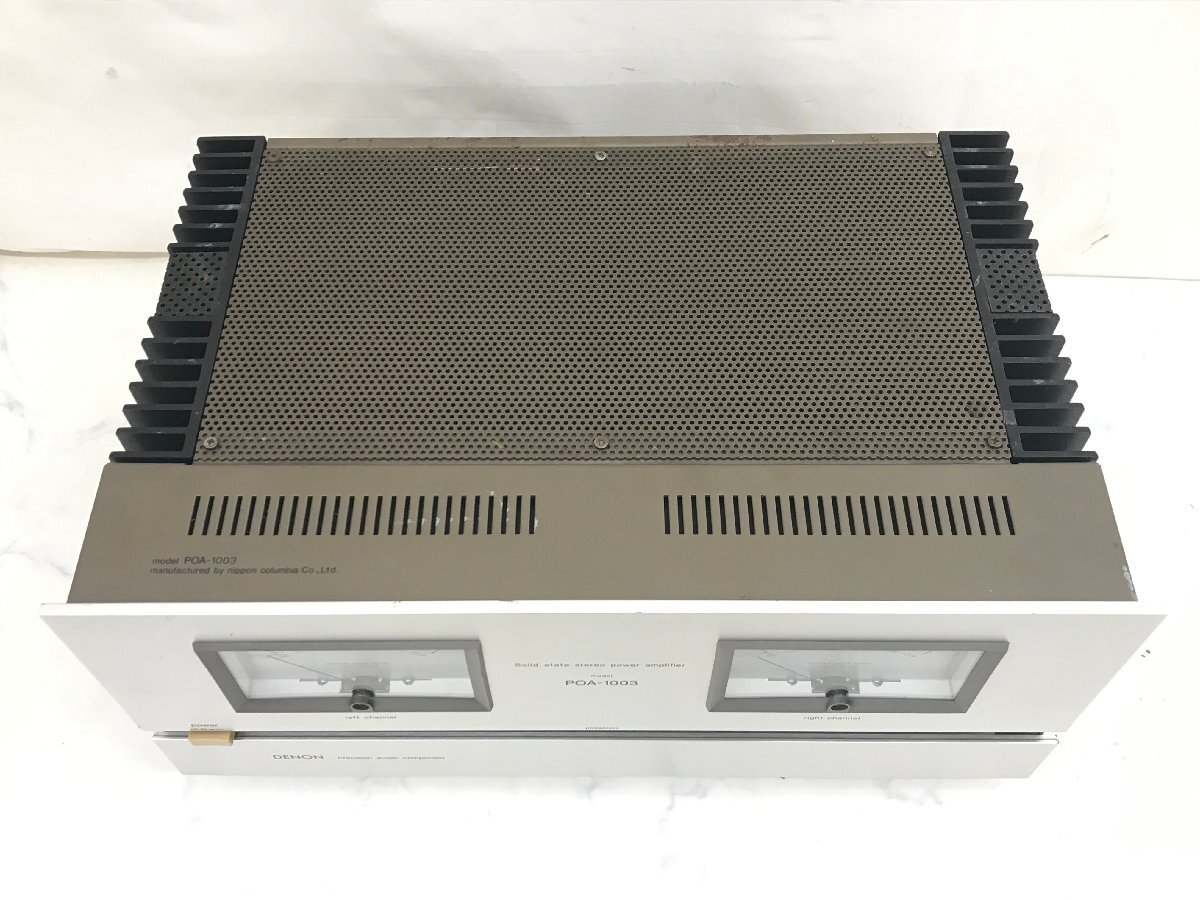 Y1249　ジャンク品　オーディオ機器　パワーアンプ　DENON　デノン　POA-1003_画像5