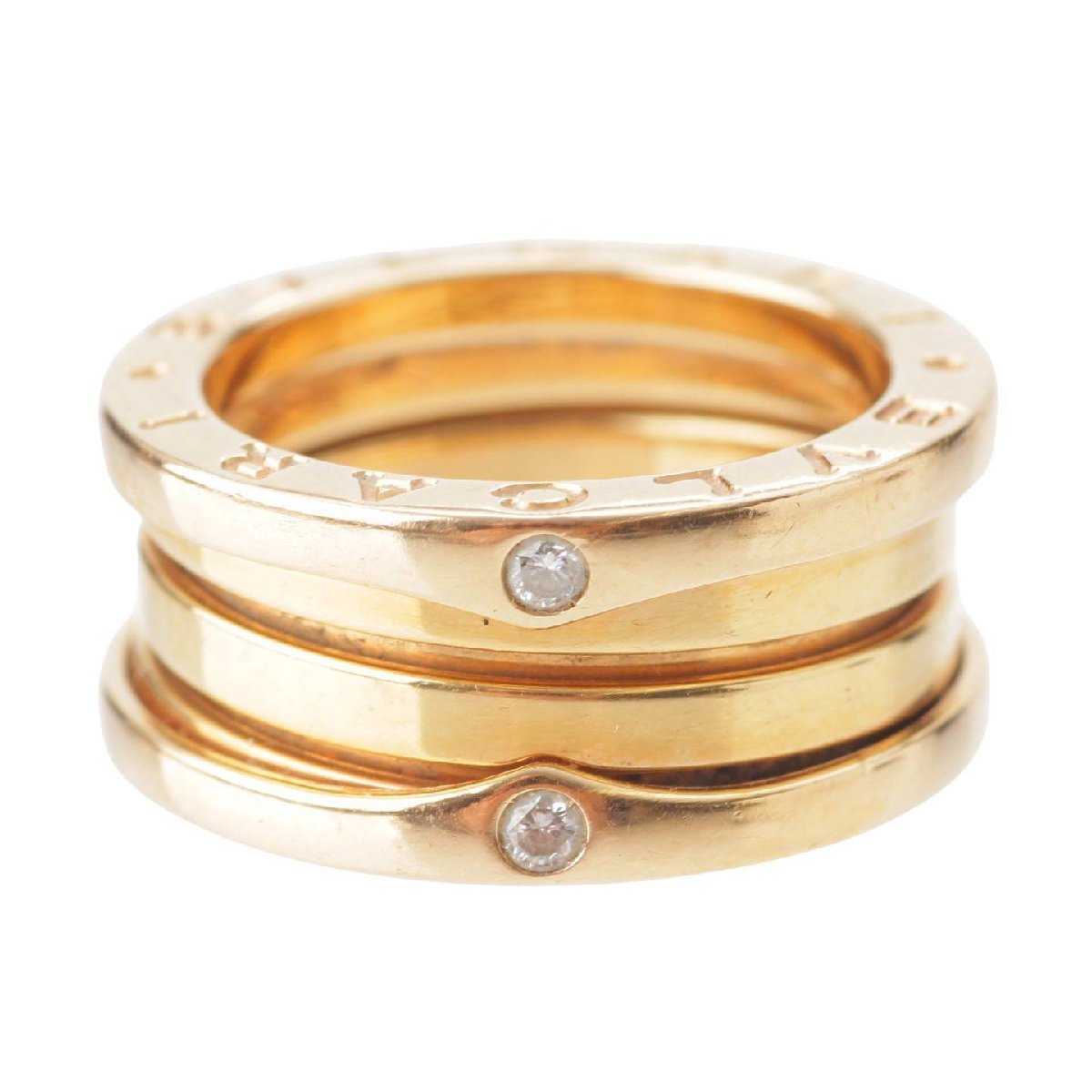 [Bulgari] Bvlgari bzero1 Beezero One 4p Diamond Ring Ring Au750pg 8,9 г розового золота № 49 [Используется] [Подлинная гарантия] 194530