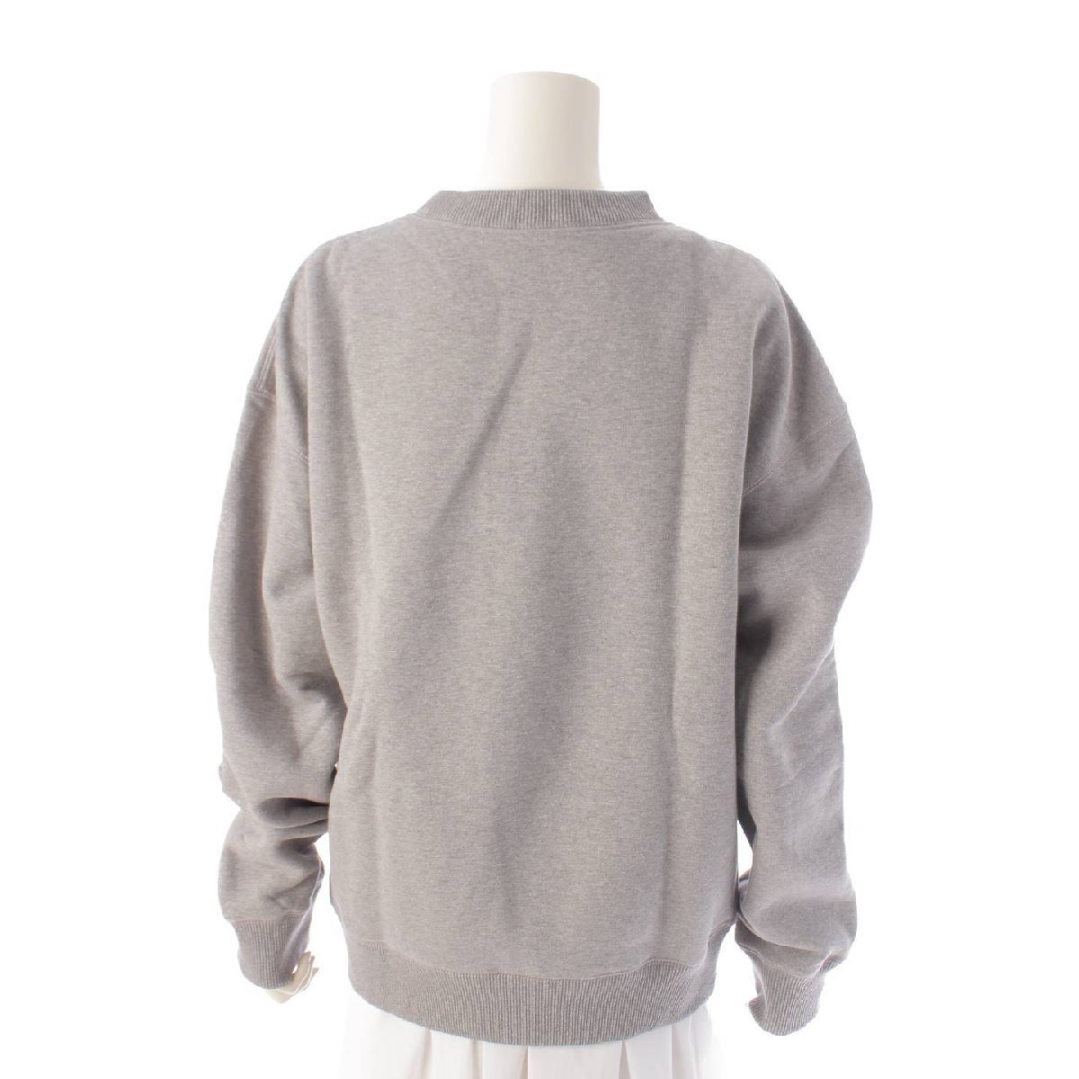 [ Dior ]DIOR men's JACK KEROUAC Logo cashmere . sweat sweatshirt 293J674F0796 gray XS [ used ][ regular goods guarantee ]197234