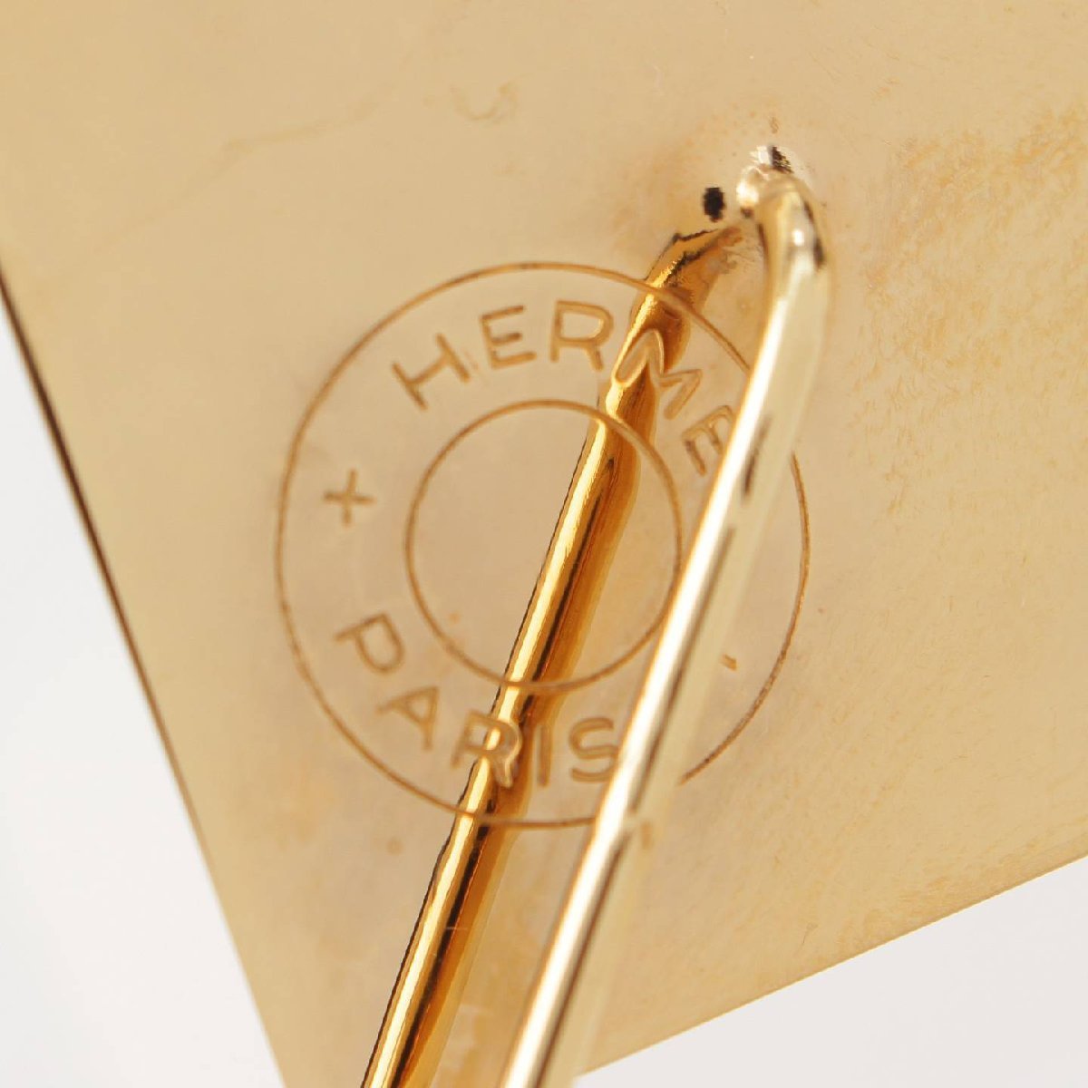 [ Hermes ]Hermesme кукла GP булавка брошь Gold [ б/у ][ стандартный товар гарантия ]199453