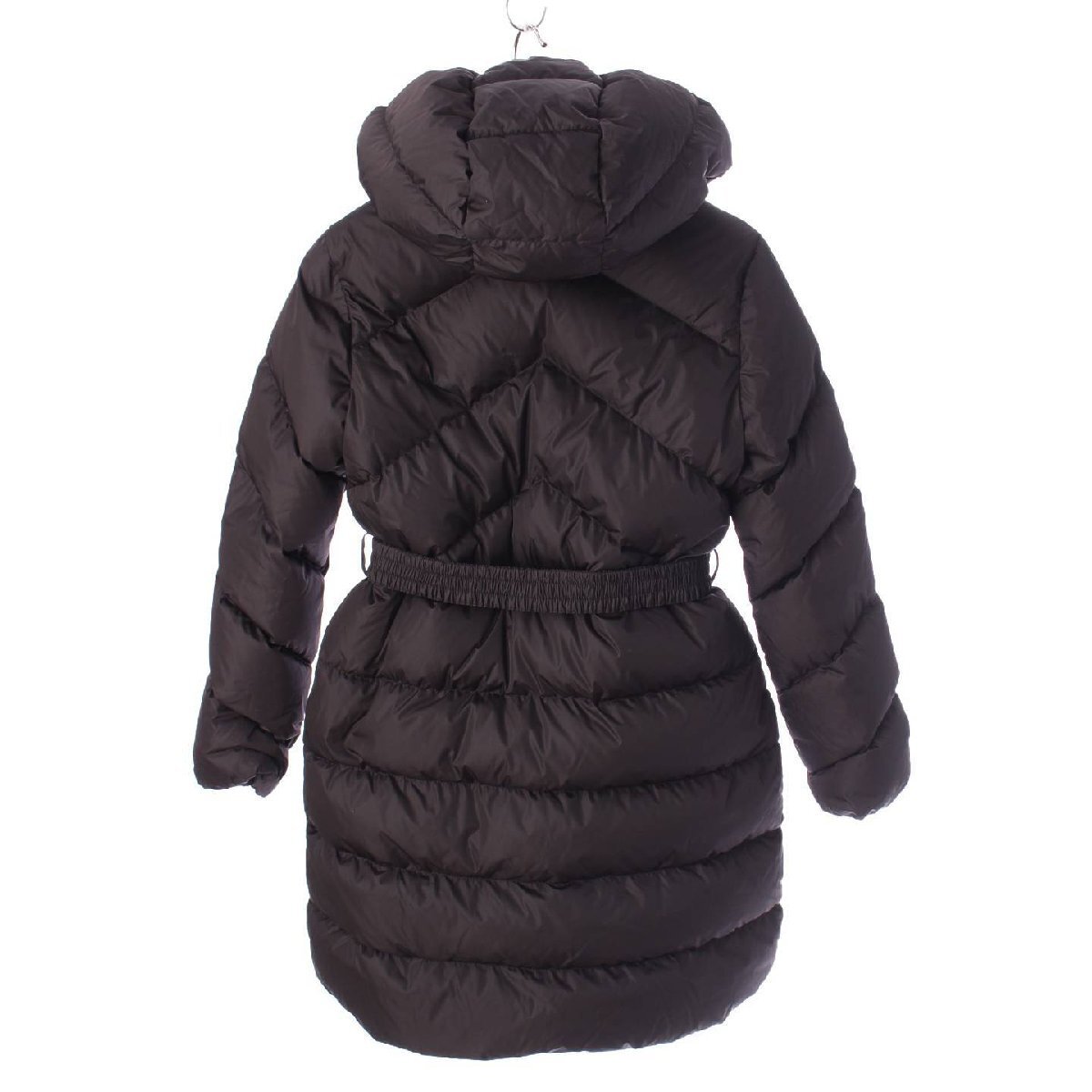 【モンクレール】Moncler　20年 キッズ AGOT アゴット フード ベルト ダウンコート ブラック 14A 【中古】【正規品保証】203684_画像2