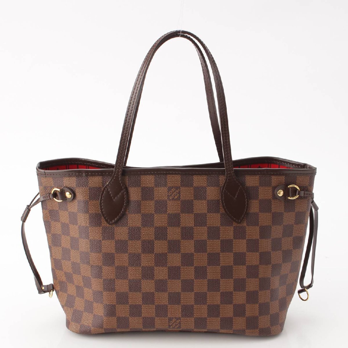 【ルイヴィトン】Louis Vuitton　ダミエ ネヴァーフルPM トートバッグ N51109 ブラウン 【中古】【正規品保証】202056_画像4