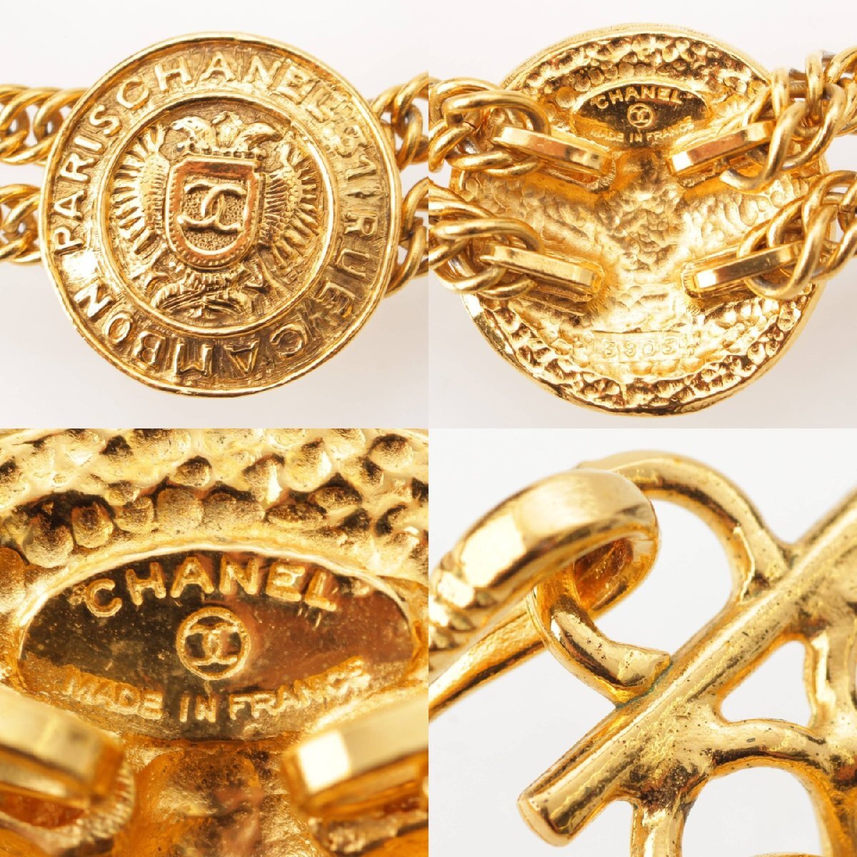 [ Chanel ]Chanel RUE CAMBON 31 can bon здесь Mark короткое колье колье подвеска Gold [ б/у ][ стандартный товар гарантия ]204097