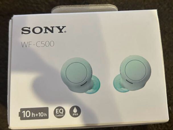 美品　SONY WF-C500 ソニー Bluetooth フルワイヤレス イヤホン イヤフォン アイスグリーン_画像1
