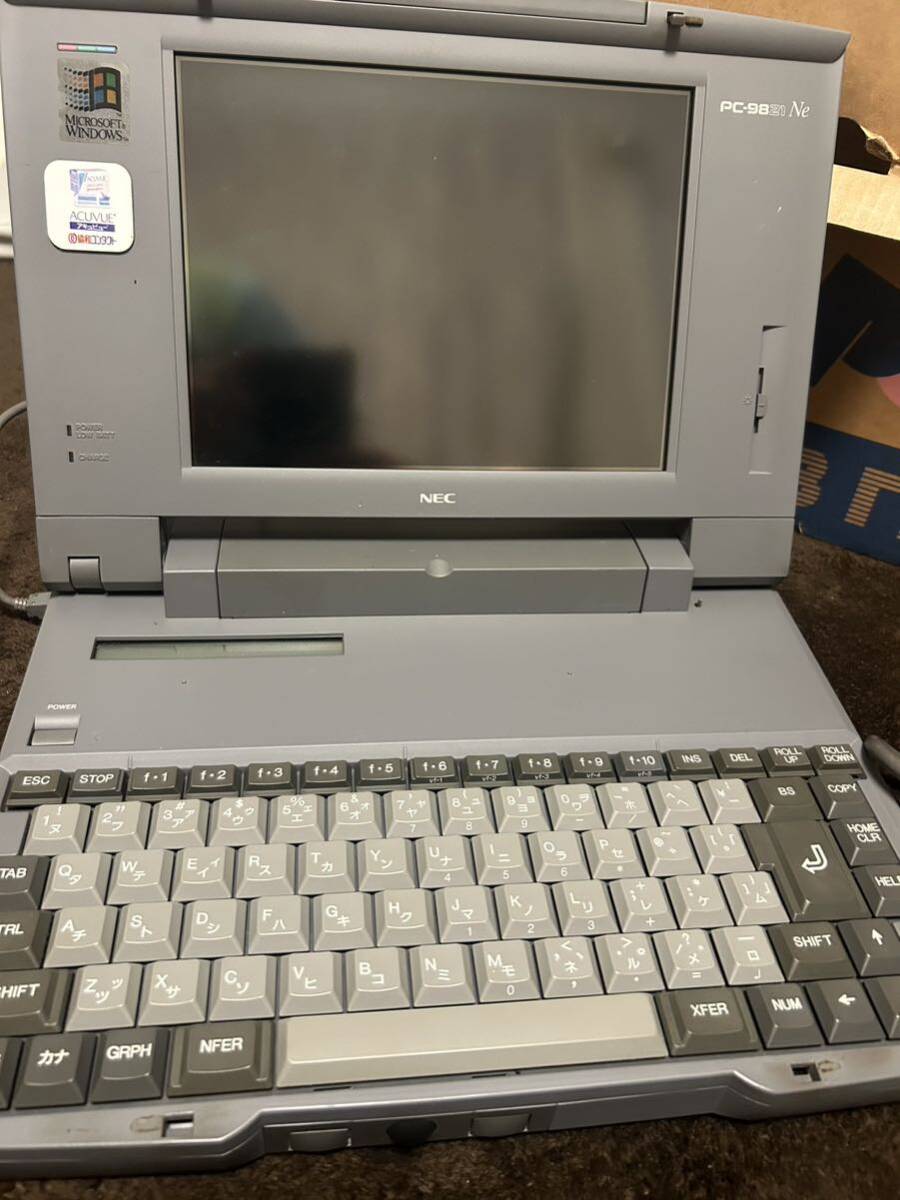 【元箱付き】NEC PC-9821Ne 98ノートPC PC-9821NE-U01 MADE IN JAPAN pc98 付属多数_画像1