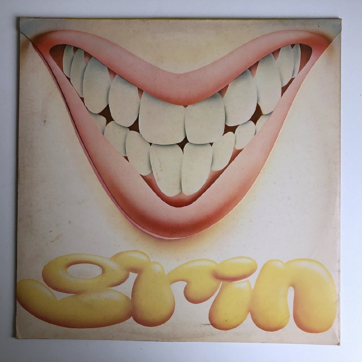 LP/ GRIN / ALL OUT / グリン / 国内盤 ライナー ギミックジャケ CBS SONY ECPL-82 40326_画像1