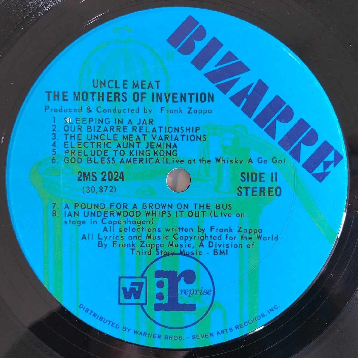 LP/ FRANK ZAPPA THE MOTHERS OF INVENTION / UNCLE MEAT / フランク・ザッパ / US盤 オリジナル 青ラベル 2枚組 BIZARRE 2MS2024 40326の画像6