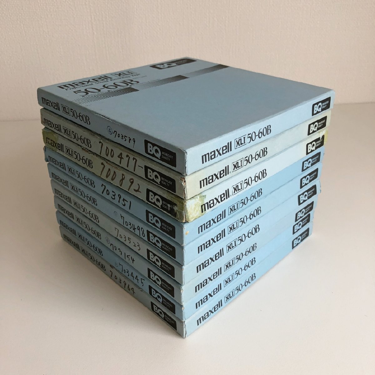 オープンリールテープ 7号 MAXELL XLⅠ50-60B BQ 9本セット 使用済み まとめ売り 現状品 （27-6）_画像8