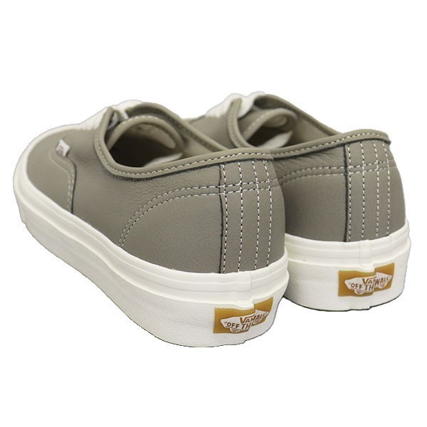 最値!新品!定12100円!US企画!生産終了アナハイムモデル!バンズ(VANS)オーセンティック 44高級スムースレザー スニーカー!セメントグレー 28_画像4