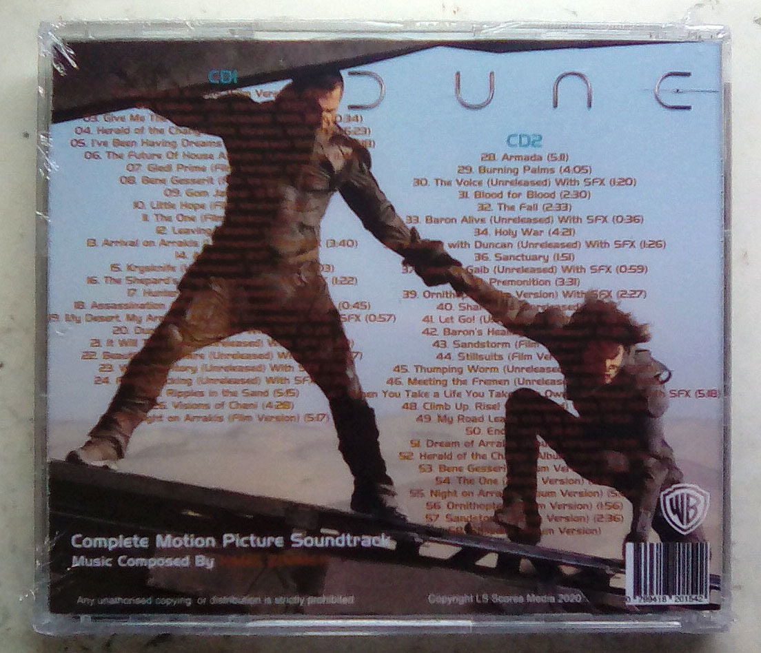 ■ 新品 『 DUNE/デューン 砂の惑星 』 2枚組完全盤 サウンドトラック ■_画像2