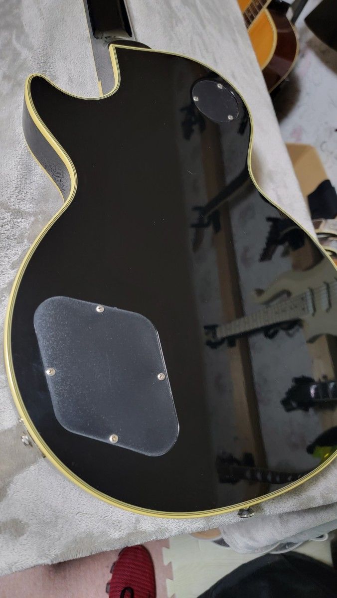 Epiphone レスポールカスタム シルバーパーツ ネック折れ修正品 Epiphone レスポールカスタム シルバーパーツ ネック折れ修正品