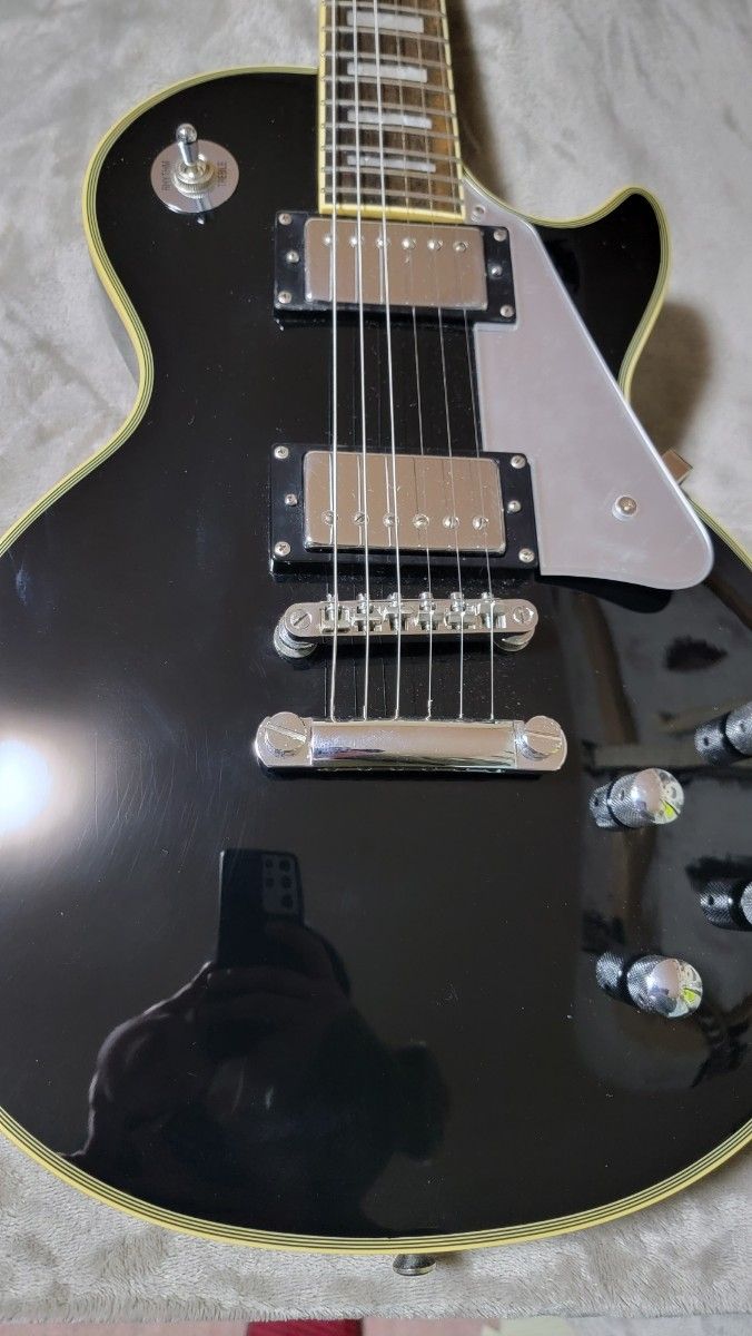 Epiphone レスポールカスタム シルバーパーツ ネック折れ修正品 Epiphone レスポールカスタム シルバーパーツ ネック折れ修正品