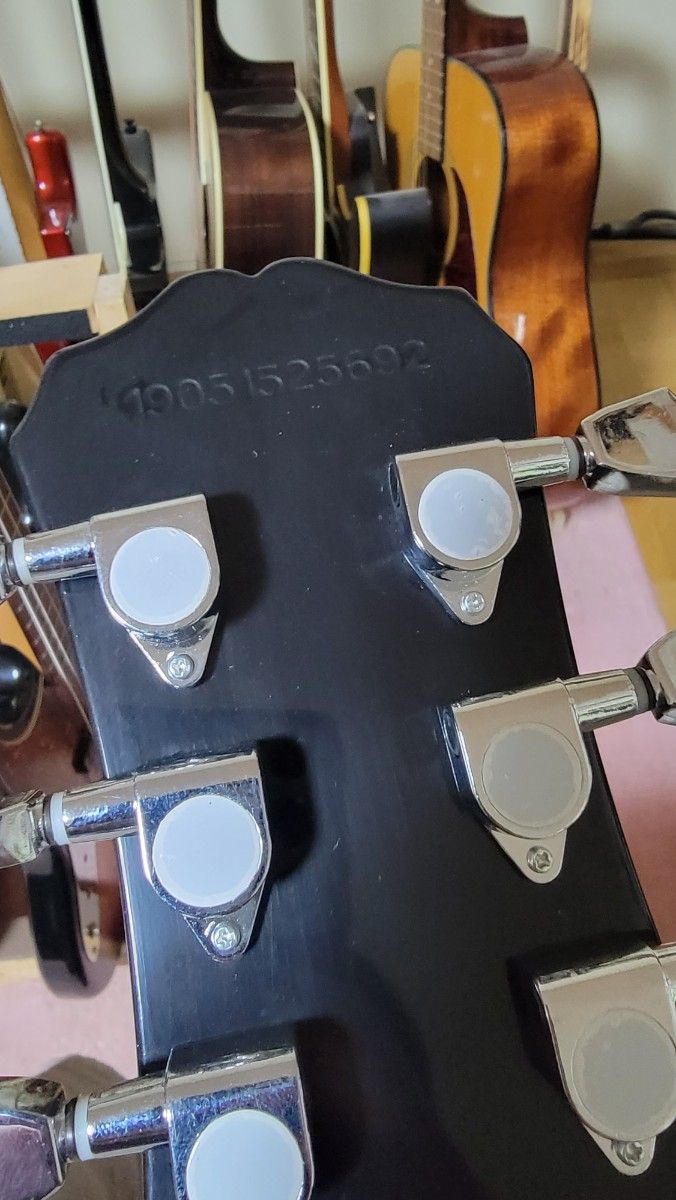 Epiphone レスポールカスタム シルバーパーツ ネック折れ修正品 Epiphone レスポールカスタム シルバーパーツ ネック折れ修正品
