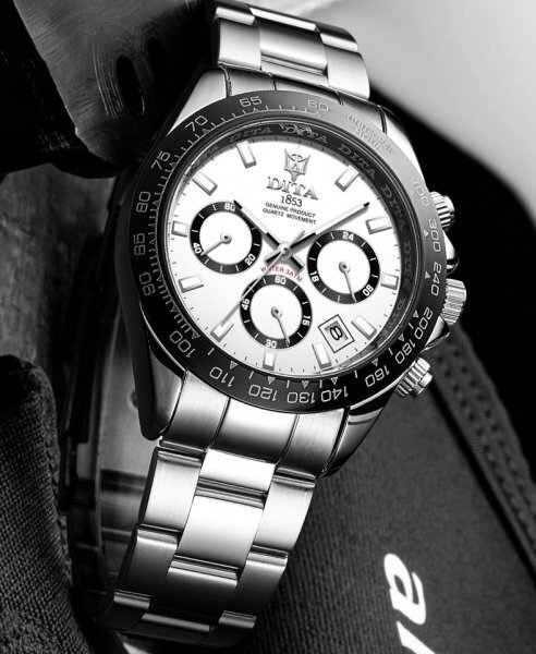 新品未使用★日本未入荷★FAlR高級メンズ腕時計 クロノグラフ 白 ストップウォッチ デイトナ サブマリーナ エクスプローラー ファンに人気
