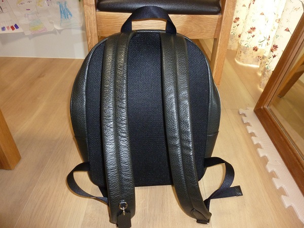 ☆未使用☆ COACH コーチ リュック バックパック ペブルドレザー 黒色