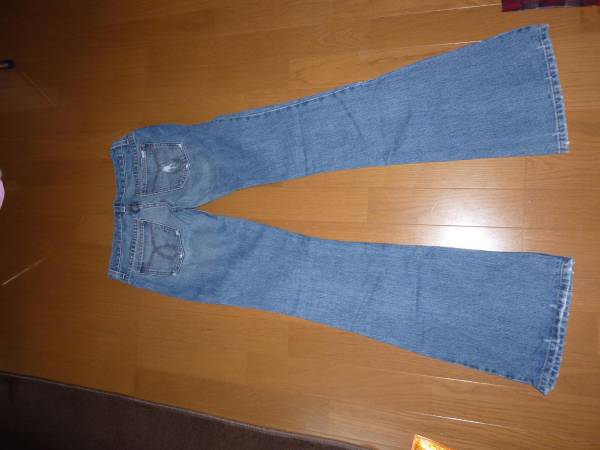 JUICY COUTURE Juicy Couture авария повреждение Denim брюки брюки 26 размер 