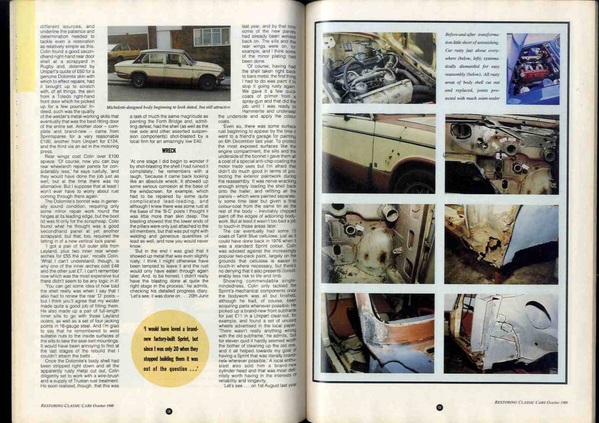 【d1399】88.10 Restoring Classic Cars MAGAZINE／モーリスミニクーパーS、NSU Ro80、MG KN スペシャル、トライアンフドロマイト..._画像7