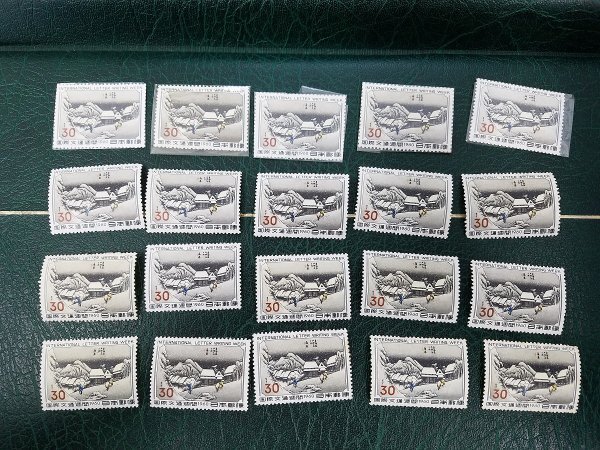 0303Y20 日本切手 国際文通週間 1960 蒲原 バラ 耳付き 銘板付き等 まとめ ※詳細は写真参照の画像3