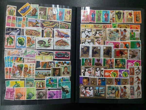 0304F03 外国切手 カメルーン ギニア ジブチ コートジボワール 使用済み混在 動物 オリンピックなど アルバムまとめの画像8