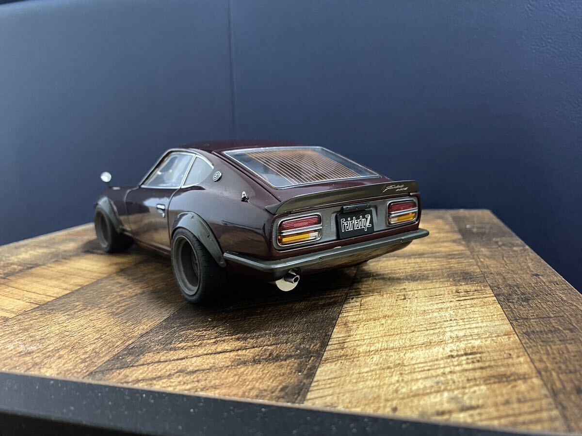 ★☆京商 KYOSHO 1/18 ニッサン 日産 フェアレディ 240Z-G カスタム品 マルーン カスタム多数☆★_画像3