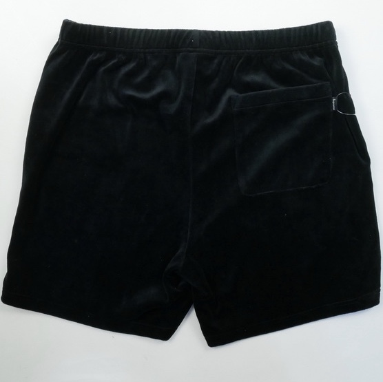 新品 未使用 国内正規品 ◆ Supreme 18ss Velour Warm Up Short（Size：M、Color：Black）◆_画像3