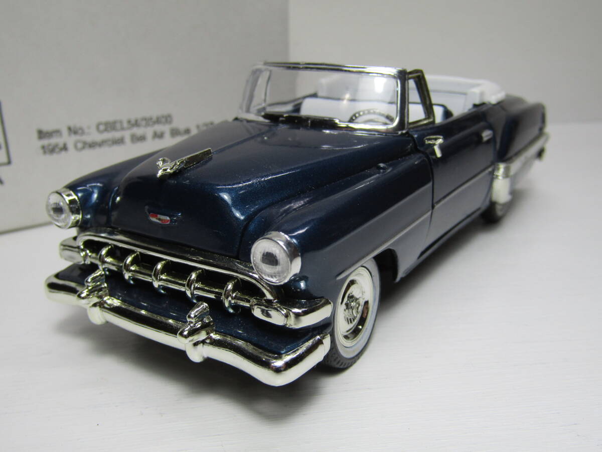 Chevrolet Bel Air Chevy 1/32 シェビー V８ アメリカンマッスル White 54 CHEVY 50s シボレー ベルエア シグネイチャーモデル系