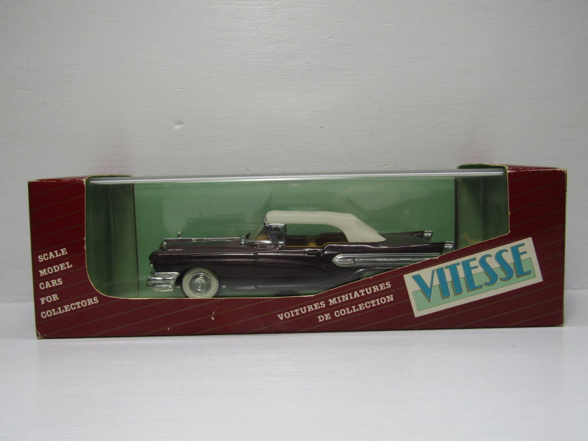 BUICK SPECIAL Closed cabriolet 1958 ビュイック スペシャル コンバーチブル 1/43 未展示品 VITESSE 当時物 V8 未展示品 Made in PORTUGAL_画像10