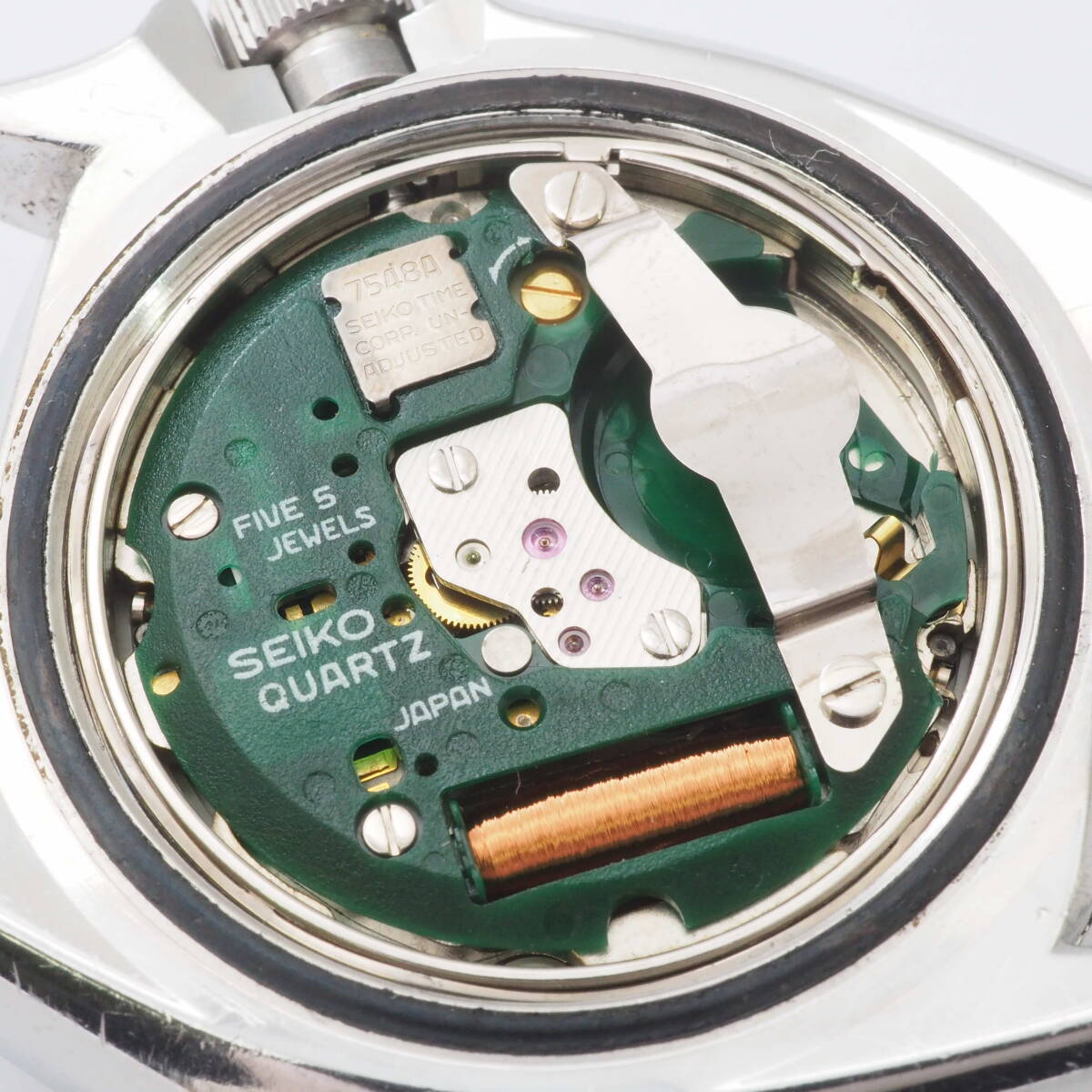 【希少品】セイコー ダイバー 150ｍ 7548-700B SEIKO デイデイト SS クォーツ ペプシベゼル メンズ 男性 腕時計 フェイスのみ[223471-AM5_画像7