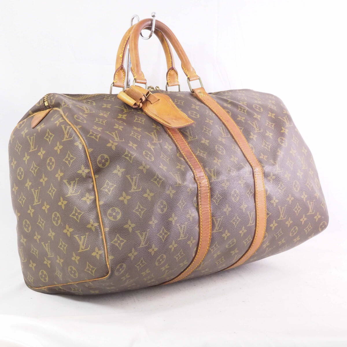 ルイ・ヴィトン モノグラム キーポル 50 LOUIS VUITTON トラベルバッグ ボストンバック+パドロック[VI864-WI2_画像3