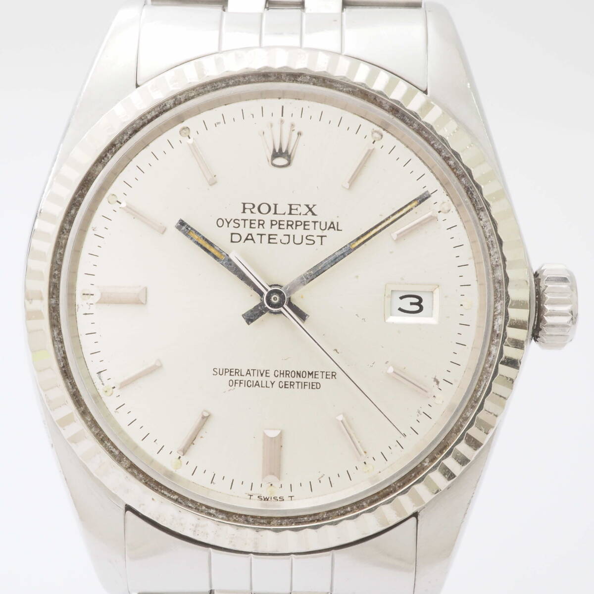 ロレックス オイスターパーペチュアル デイトジャスト Ref,16014 ROLEX OYSTER DATEJUST Cal,3035 自動巻 メンズ 男性 腕時計[7562558-AC1の画像1