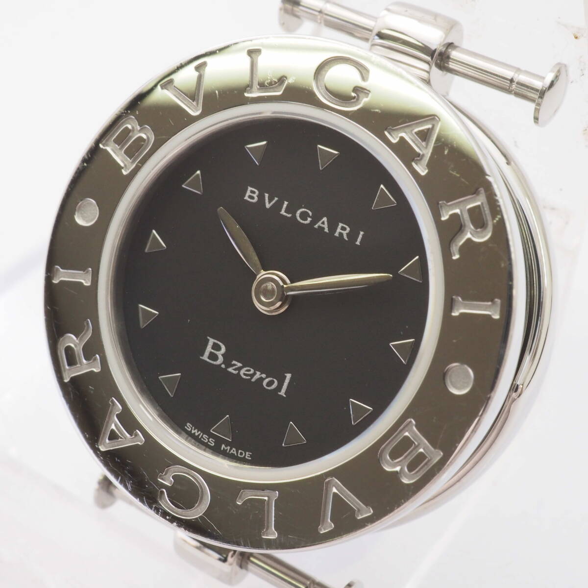 ブルガリ ビーゼロワン BZ22S 100 110 771 BVLGARI B.zero1 SS クォーツ 黒文字盤 レディース 女性 腕時計 フェイスのみ[D1828-AI7_画像1