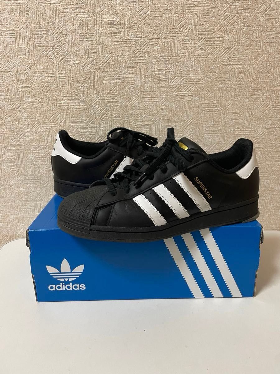 adidas スーパースター アディダス ブラック スニーカー 27cm 27 adidas スーパースター アディダス ブラック スニーカー 27cm 27