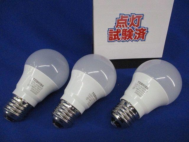 LED電球E26(電球色)(点灯試験済)(3個入) LDA7L-H/60W/2_画像1
