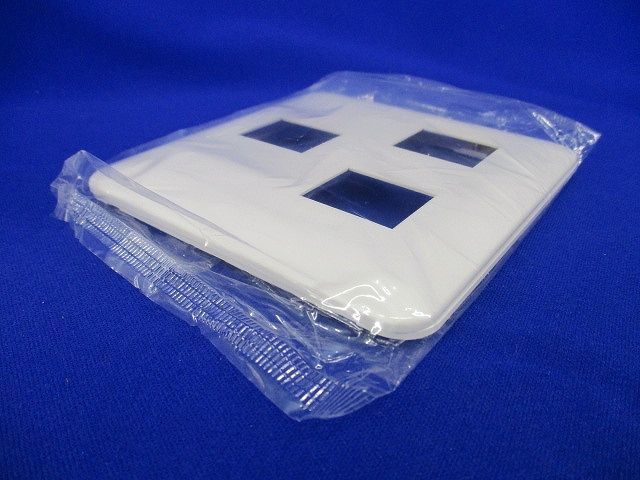 コンセントプレート3コ用(2コ+1コ)(10個入)(ホワイト)(新品未開封) WTF7073_画像4