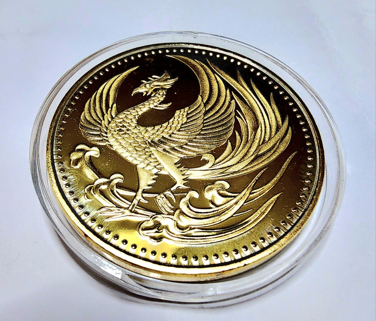  Japan gold coin Phoenix .. .. phoenix memory medal heaven .. under . immediately rank memory luck with money fortune . better fortune 3